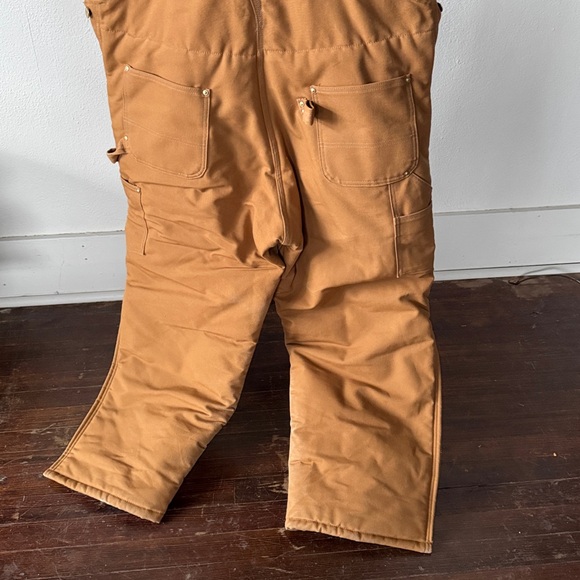 Carhartt Quilted Insulated Overall Coveralls Size 40x30 - Picture 7 of 7